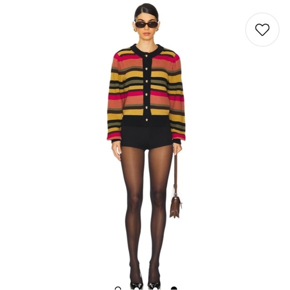 Nation Ltd Carmela Cardigan in Vintage Stripe NWOT Alpaca Cotton Striped Sweater - Picture 11 of 11